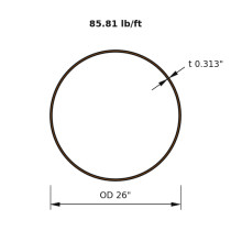 HSS 26x0.313