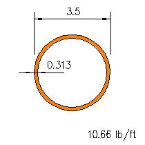 HSS 3.5x0.313