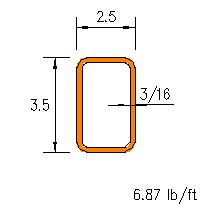 HSS 3.5x2.5x0.1875