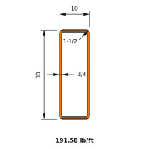 HSS 30x10x0.750