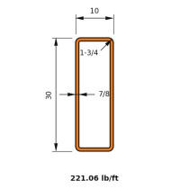 HSS 30x10x0.875