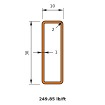 HSS 30x10x1