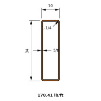 HSS 34x10x0.625