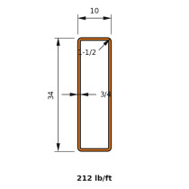 HSS 34x10x0.750