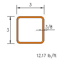 HSS 3x3x0.375