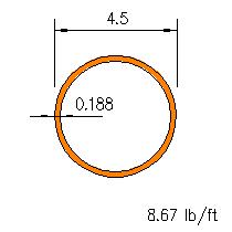 HSS 4.5x0.188