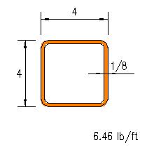 HSS 4x4x0.125