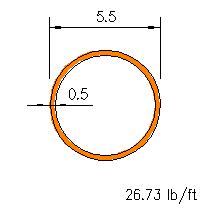 HSS 5.5x0.500