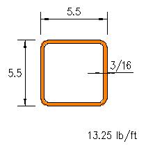 HSS 5.5x5.5x0.1875