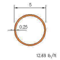 HSS 5x0.250