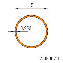 HSS 5x0.258