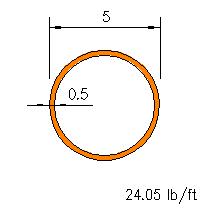 HSS 5x0.500