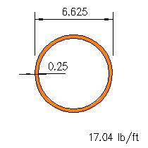 HSS 6.625x0.250