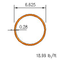 HSS 6.625x0.280