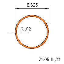 HSS 6.625x0.312