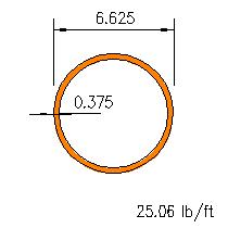 HSS 6.625x0.375