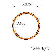 HSS 6.875x0.188