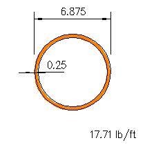 HSS 6.875x0.250