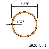 HSS 6.875x0.375