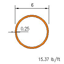 HSS 6x0.250