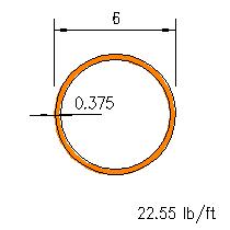 HSS 6x0.375