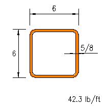 HSS 6x6x0.625