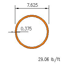 HSS 7.625x0.375