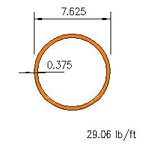 HSS 7.625x0.375