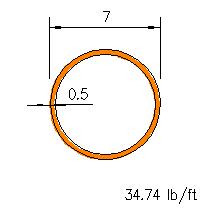 HSS 7x0.500