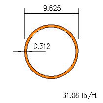 HSS 9.625x0.312