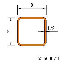 HSS 9x9x0.500