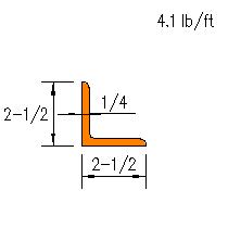 L 2.5x2.5x0.250