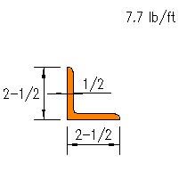 L 2.5x2.5x0.500