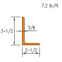 L 3.5x2.5x0.375