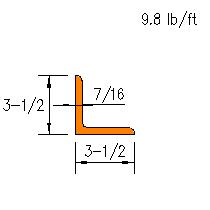 L 3.5x3.5x0.4375