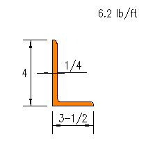 L 4x3.5x0.250