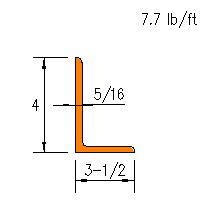 L 4x3.5x0.3125