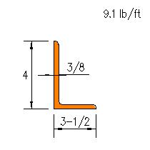 L 4x3.5x0.375