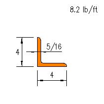 L 4x4x0.3125