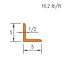 L 5x5x0.500