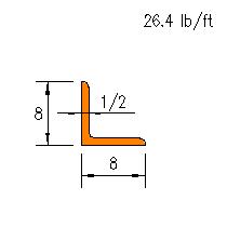 L 8x8x0.500