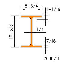 W 10x26