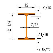 W 12x72