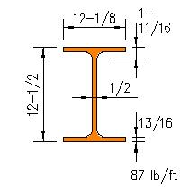 W 12x87