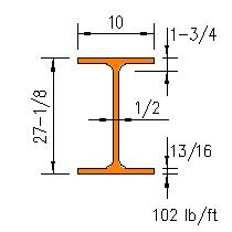 W 27x102