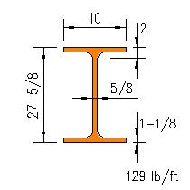 W 27x129