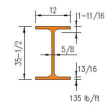 W 36x135