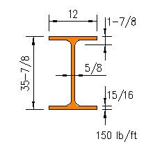 W 36x150