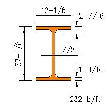 W 36x232