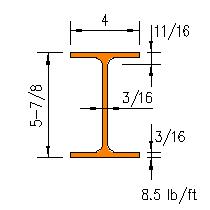 W 6x8.5